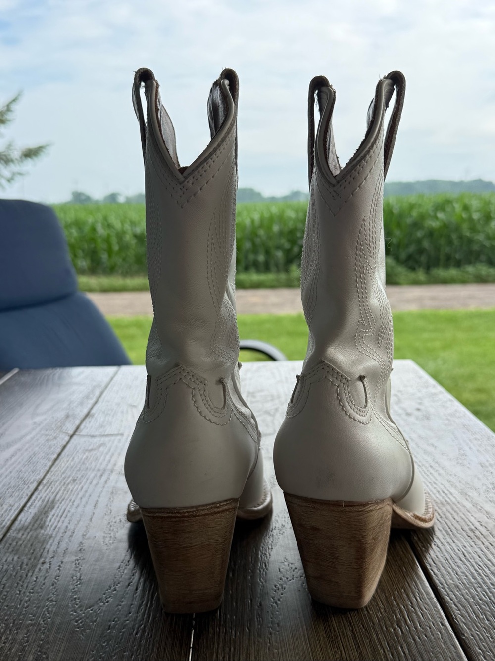 Thursday Boot Co. Sierra White Boots 8.5 View 6